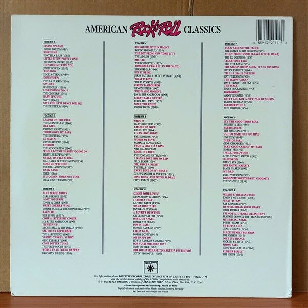 AMERICAN ROCK 'N' ROLL CLASSICS: VOLUME FOUR / JERRY LEE LEWIS, BOBBY DRAIN, THE BOBBETTES, THE AD LIBS, THE PLAYMATES (1988) - LP 2.EL PLAK