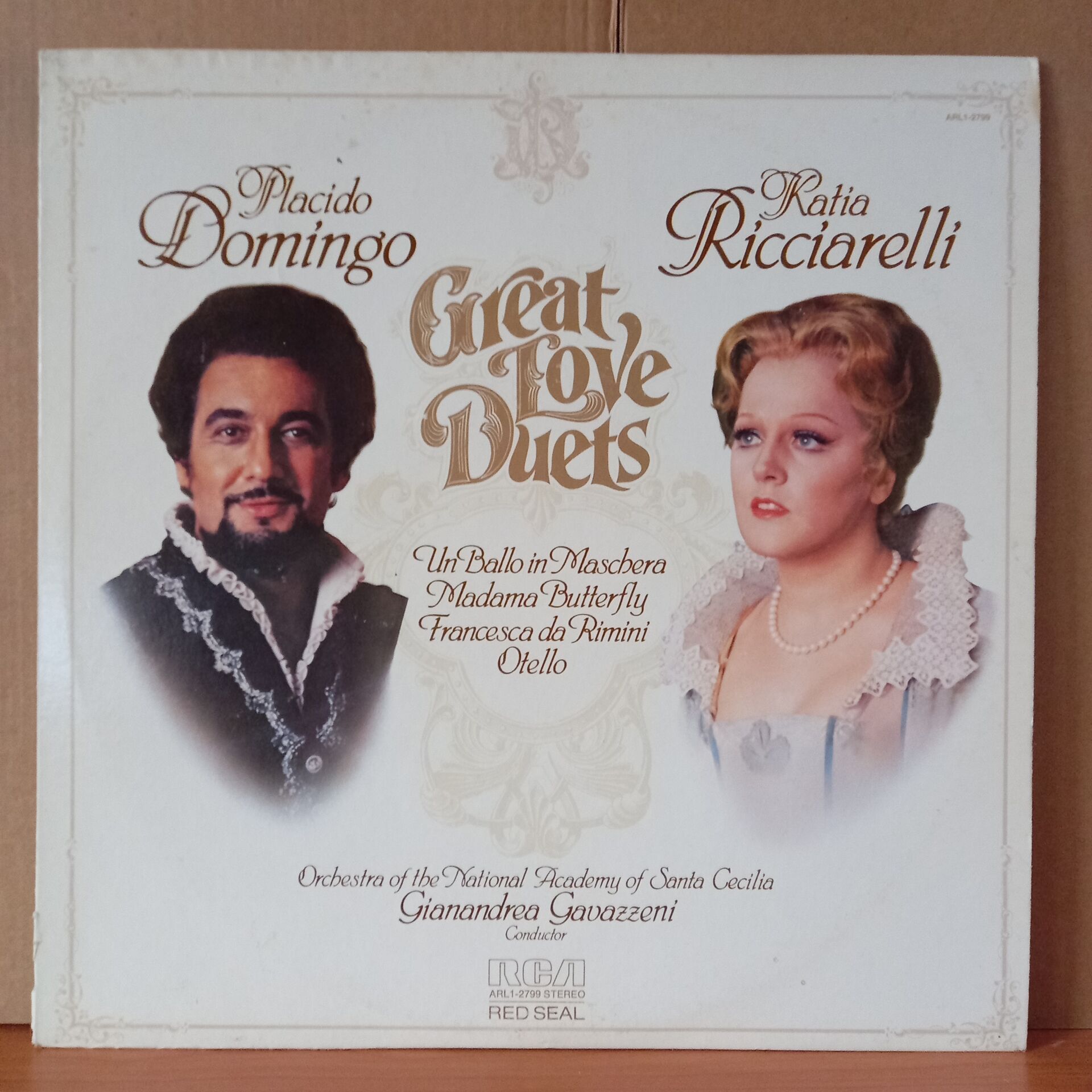 PLACIDO DOMINGO, KATIA RICCIARELLI - GREAT LOVE DUETS / ORCHESTRA DELL'ACCADEMIA NAZIONALE DI SANTA CECILIA, GIANANDREA GAVAZZENI, GIUSEPPE VERDI, GIACOMO PUCCINI, FRANCESCO ZANDONAI (1978) - LP 2.EL PLAK