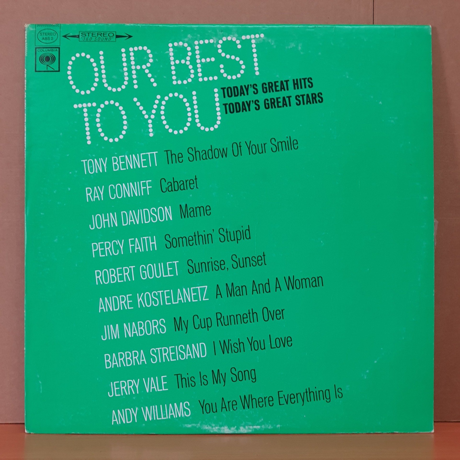 OUR BEST TO YOU / TONY BENNETT, RAY CONNIFF, PERCY FAITH, JIM NABORS, JERRY VALE (1967) - LP 2.EL PLAK