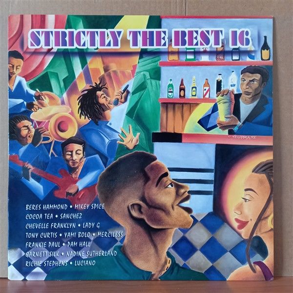 STRICTLY THE BEST 16 / BERES HAMMOND, MIKEY SPICE, COCOA TEA, SANCHEZ, LADY G, TONY CURTIS, YAMI BOLO, MERCILESS, PAM HALL (1995) - LP 2.EL PLAK