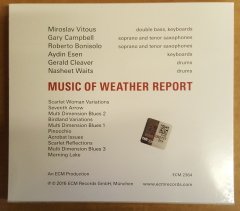 MIROSLAV VITOUS MUSIC OF WEATHER REPORT CD 2016 ECM RECORDS SIFIR