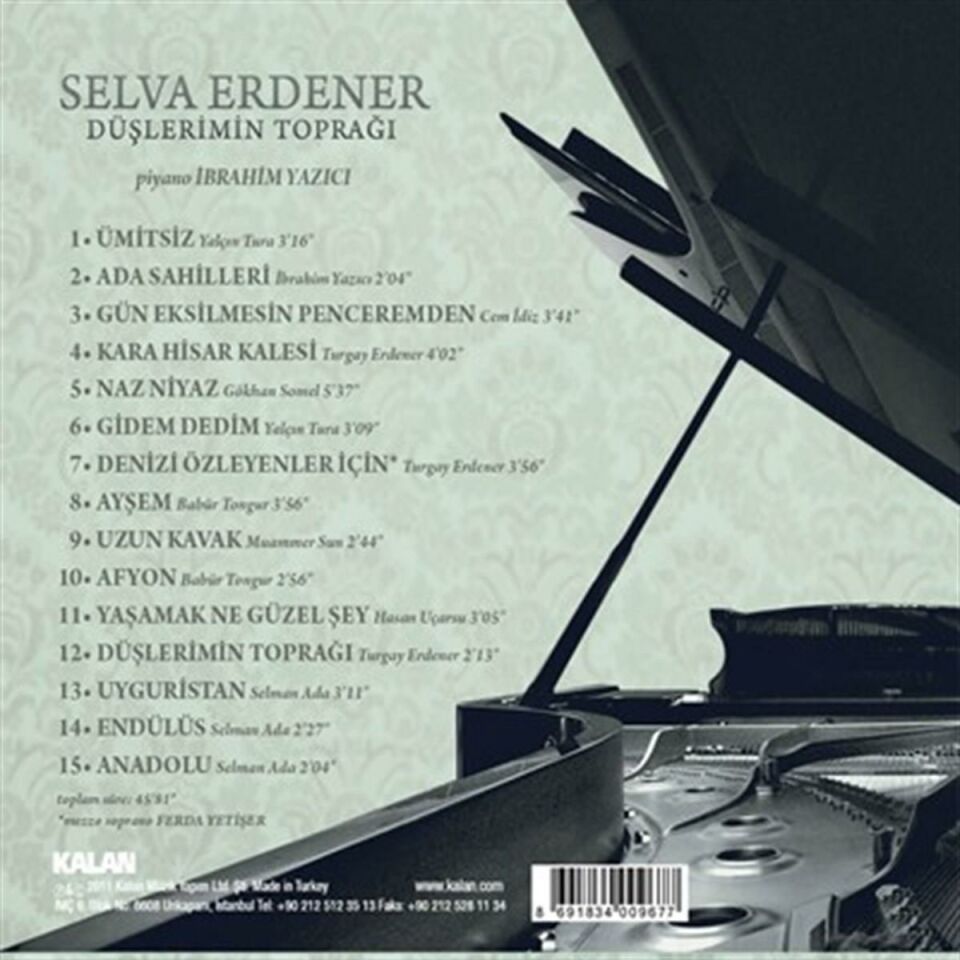SELVA ERDENER - DÜŞLERİMİN TOPRAĞI (2011) CD SIFIR