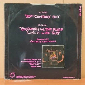 GIRLSCHOOL - 20TH CENTURY BOY (1983) - 12'' 45RPM MAXI SINGLE 2.EL PLAK