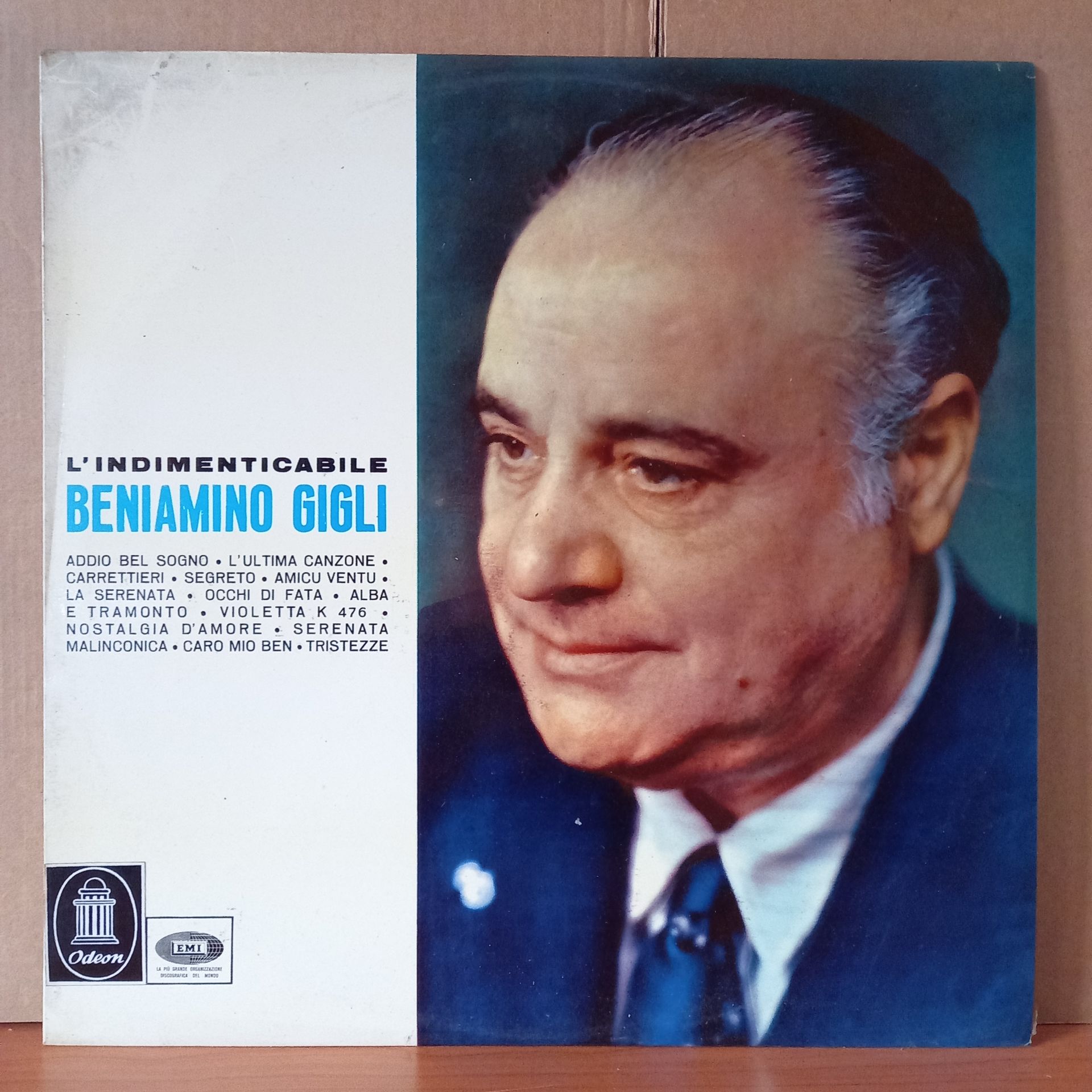 BENIAMINO GIGLI – L’INDIMENTICABILE BENIAMINO GIGLI / TOSTI, DENZA, GIBILARO, GIORDANI, CHOPIN (1964) - LP 2.EL PLAK