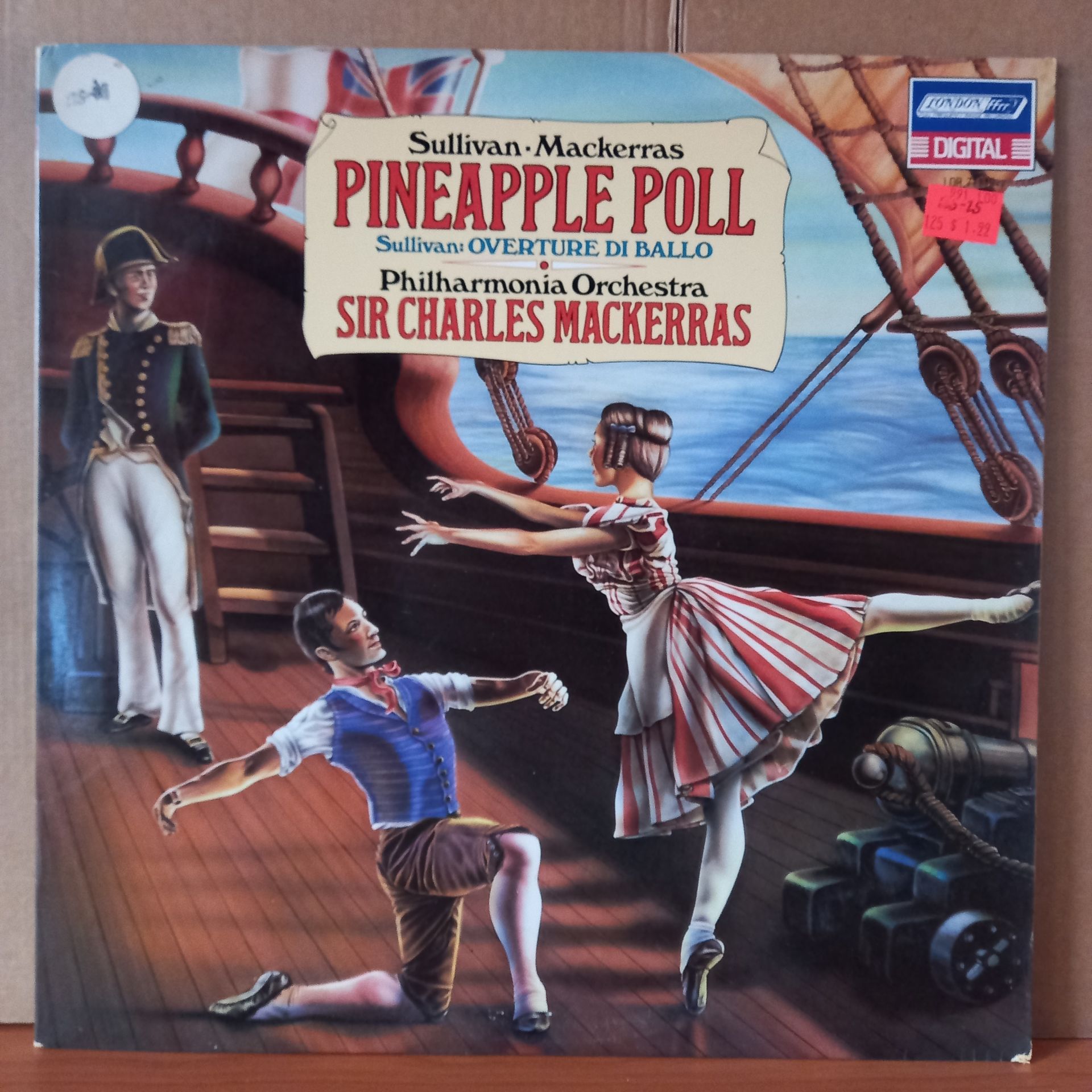 ARTHUR SULLIVAN, SIR CHARLES MACKERRAS, PHILHARMONIA ORCHESTRA – PINEAPPLE POLL / OVERTURE DI BALLO (1983) - LP 2.EL PLAK