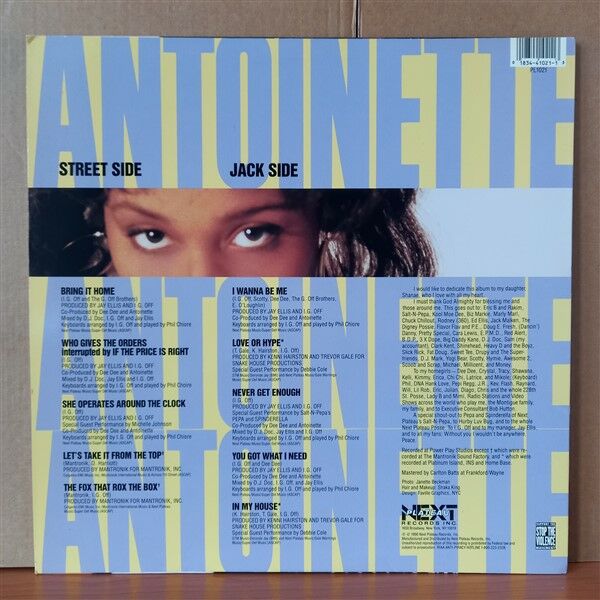 ANTOINETTE – BURNIN' AT 20 BELOW (1990) - LP 2. EL PLAK