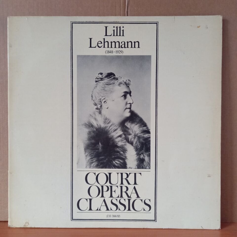 LILLI LEHMANN – LILLI LEHMANN (1848-1929) / SCHUBERT, BEETHOVEN, GRIEG, BACH, VERDI, BELLINI, MOZART, SCHUMANN, WAGNER, MEYERBEER - 2LP 2.EL PLAK