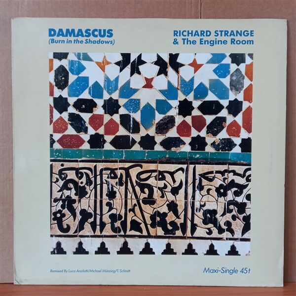 RICHARD STRANGE & THE ENGINE ROOM – DAMASCUS [BURN IN THE SHADOWS] (1987) - 12'' 45RPM MAXI SINGLE 2.EL PLAK