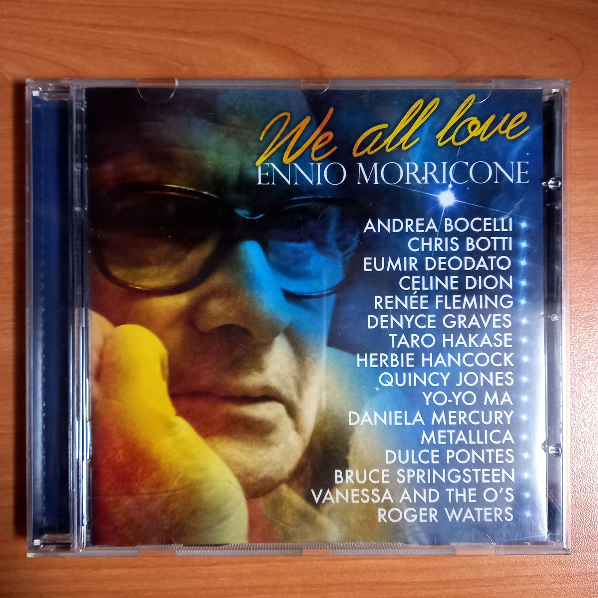 WE ALL LOVE ENNIO MORRICONE / ANDREA BOCELLI, CHRIS BOTTI, CELINE DION, HERBIE HANCOCK, YO-YO MA, METALLICA, BRUCE SPRINGSTEEN, ROGER WATERS (2007) - CD 2.EL