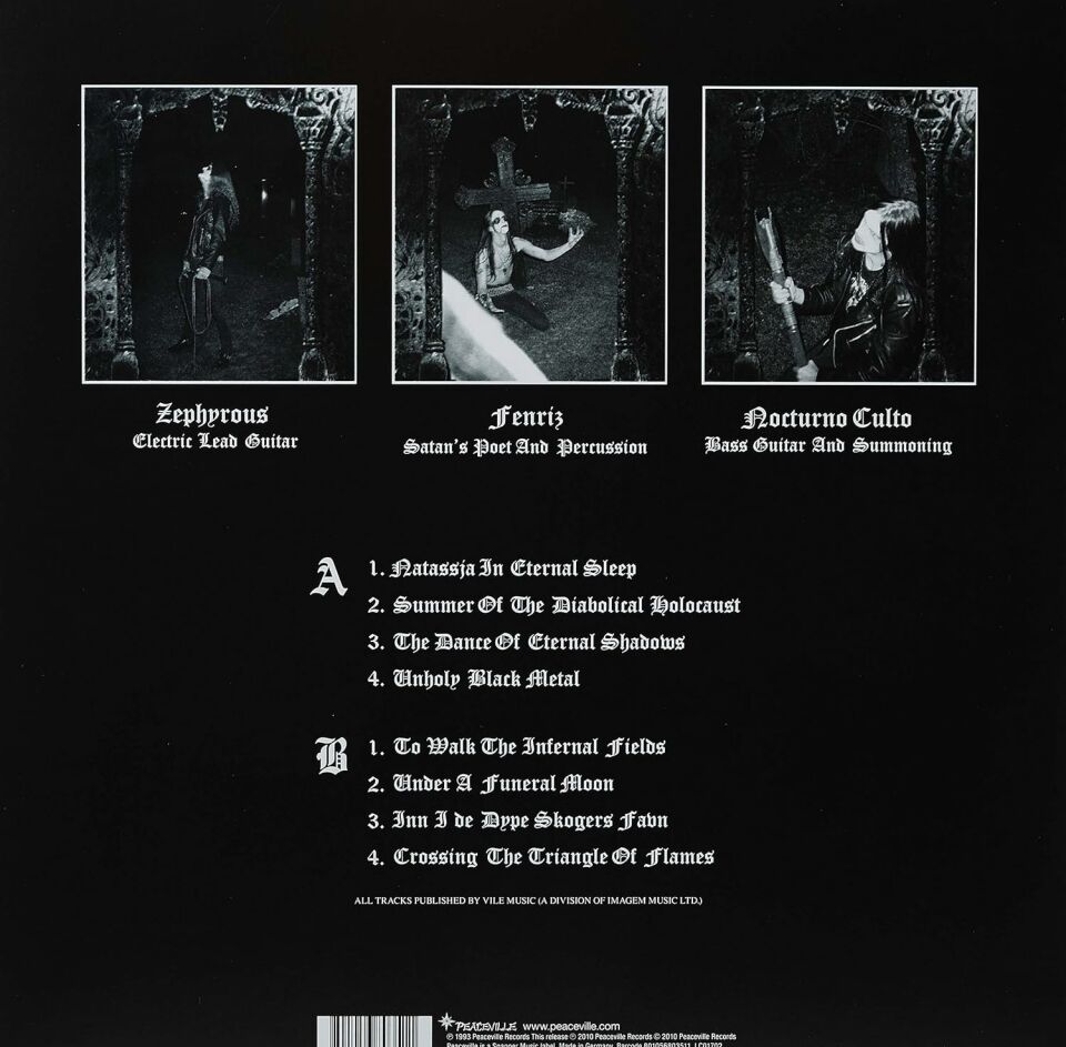 DARKTHRONE - UNDER A FUNERAL MOON (1993) - LP 2010 EDITION BLACK METAL SIFIR PLAK