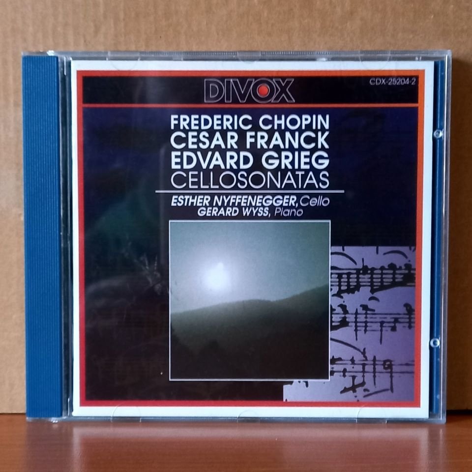 FREDERIC CHOPIN, CESAR FRANCK, EDVARD GRIEG / CELLOSONATAS / ESTHER NYFFENEGGER, GERARD WYSS (1992) - CD 2.EL