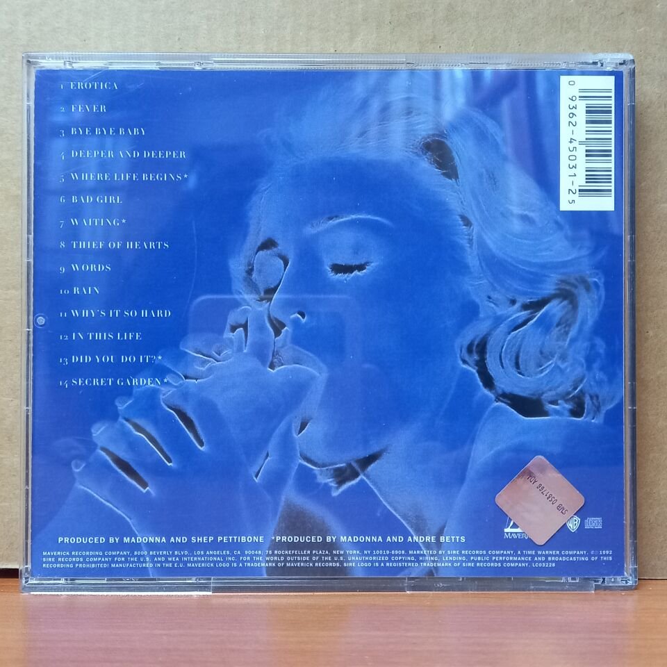 MADONNA - EROTICA (1992) - CD 2.EL