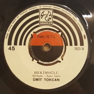 ÜMİT TOKCAN - HEKİMOĞLU / GİRESUN'UN EVLERİ - 7'' 45 DEVİR KAPAKLI 2.EL 45LİK PLAK