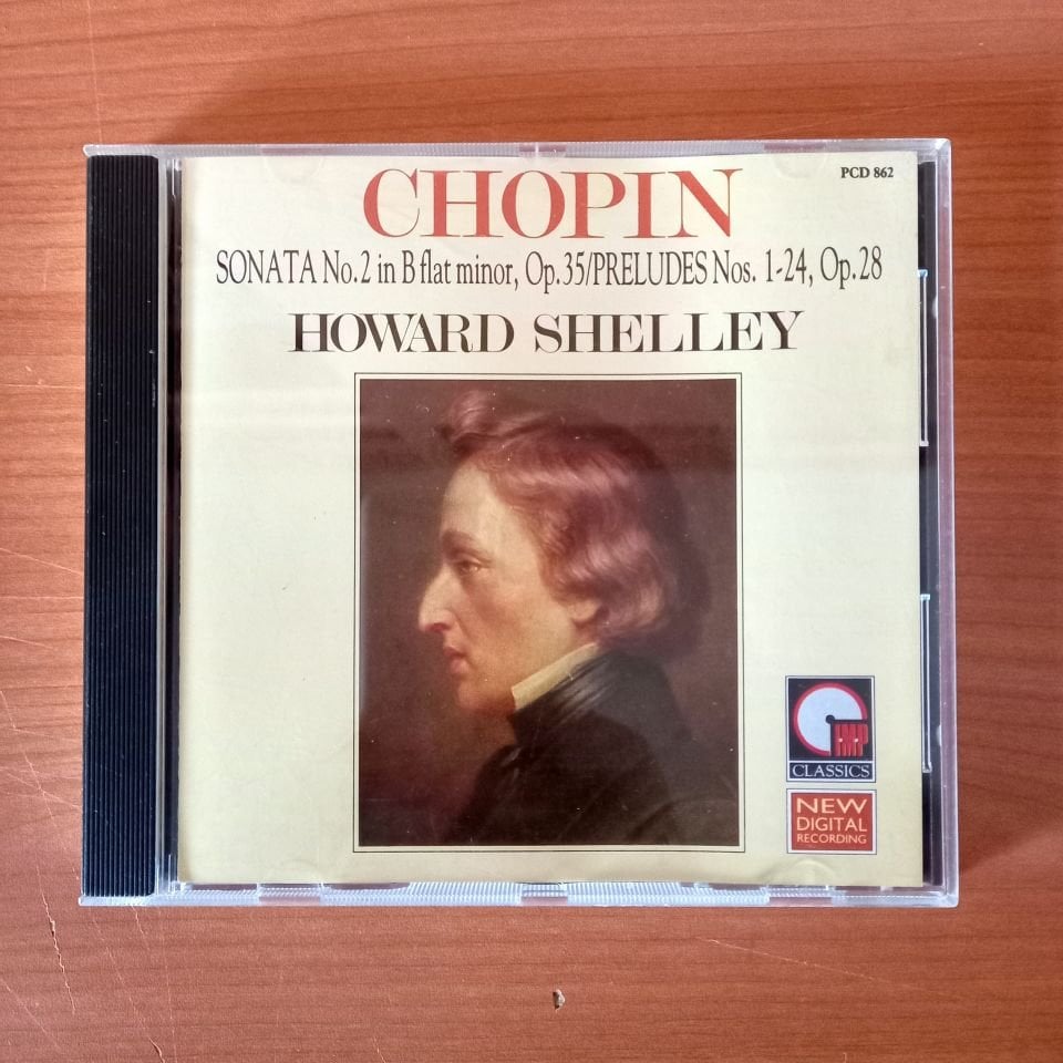 CHOPIN: SONATA NO. 2 IN B FLAT MINOR, OP. 35 / PRELUDES NOS. 1 - 24, OP. 28 / HOWARD SHELLEY (1987) - CD 2.EL