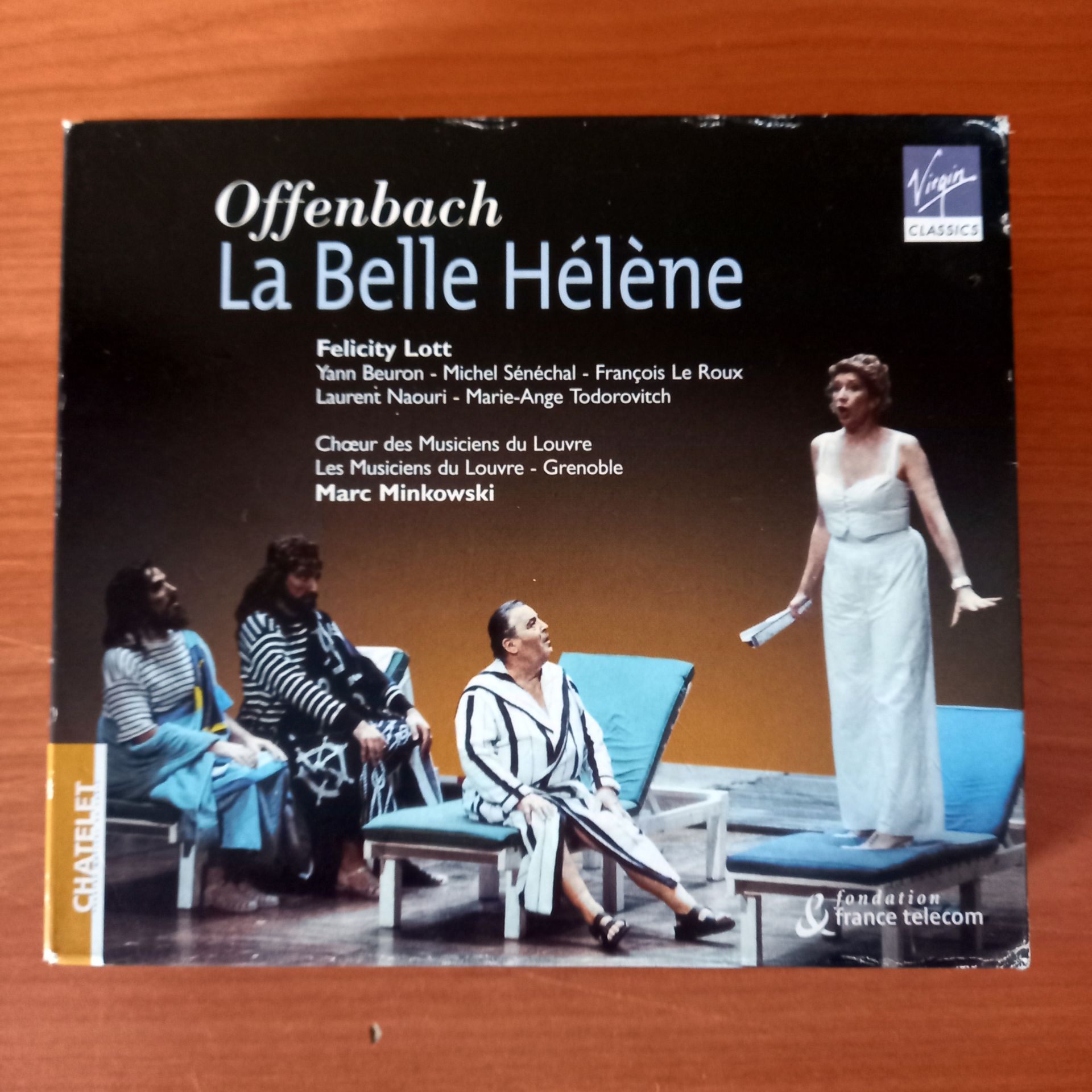 OFFENBACH: LA BELLE HELENE / FELICITY LOTT, YANN BEURON, MICHEL SENECHAL, FRANÇOIS LE ROUX, LAURENT NAOURI, MARIE-ANGE TODOROVITCH, CHŒUR DES MUSICIENS DU LOUVRE, LES MUSICIENS DU LOUVRE - GRENOBLE, MARC MINKOWSKI (2001) - 2CD 2.EL