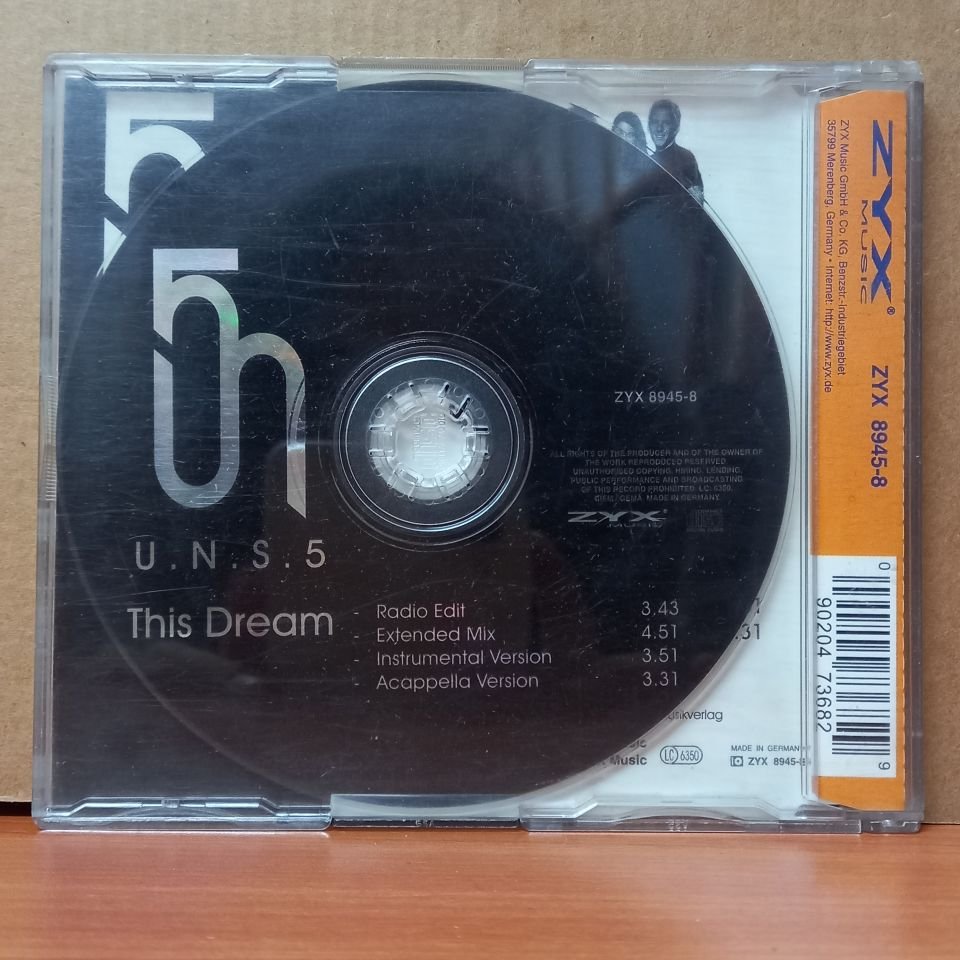 U.N.S. 5 - THIS DREAM (1998) - CDSINGLE 2.EL