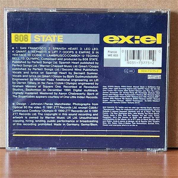 808 STATE – EX:EL (1991) - CD 2.EL