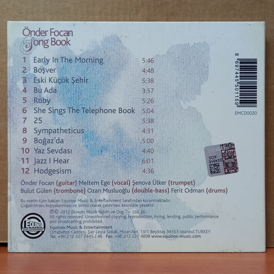 ÖNDER FOCAN, MELTEM EGE GROUP – SONGBOOK (2012) - CD 2.EL