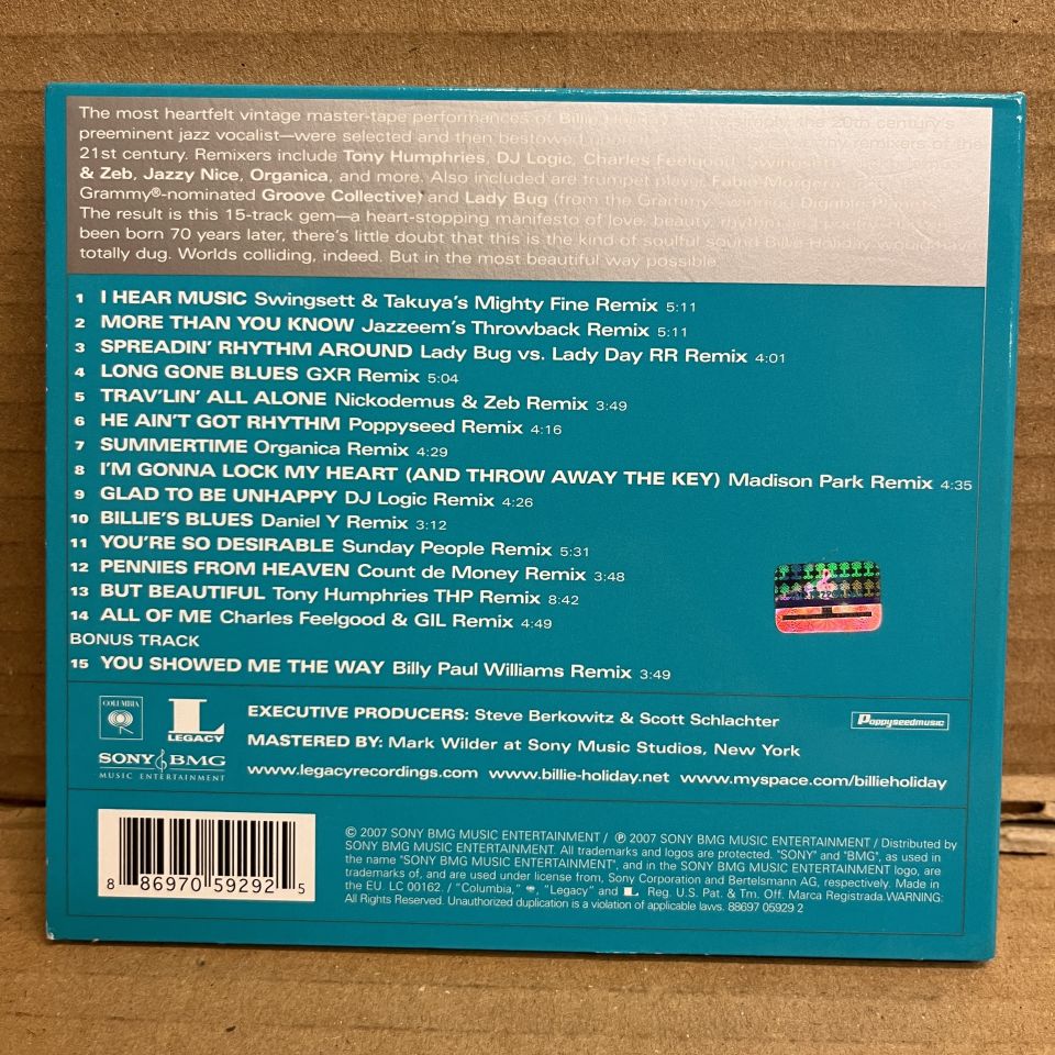 BILLIE HOLIDAY – REMIXED & REIMAGINED (2005) - CD DIGIPAK 2.EL