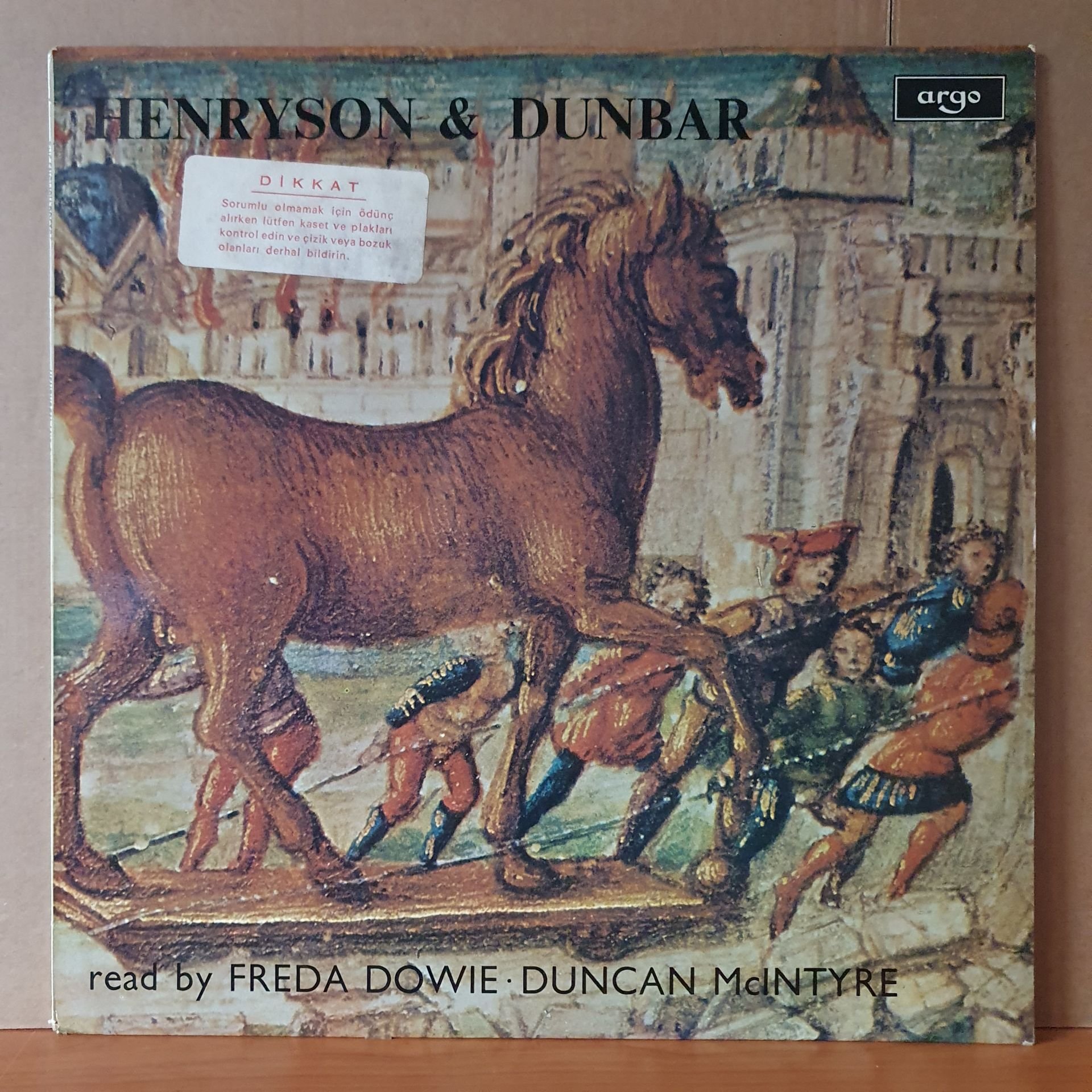 ROBERT HENRYSON & WILLIAM DUNBAR / READ BY FREDA DOWIE, DUNCAN MCINTYRE (1970) - LP 2.EL PLAK
