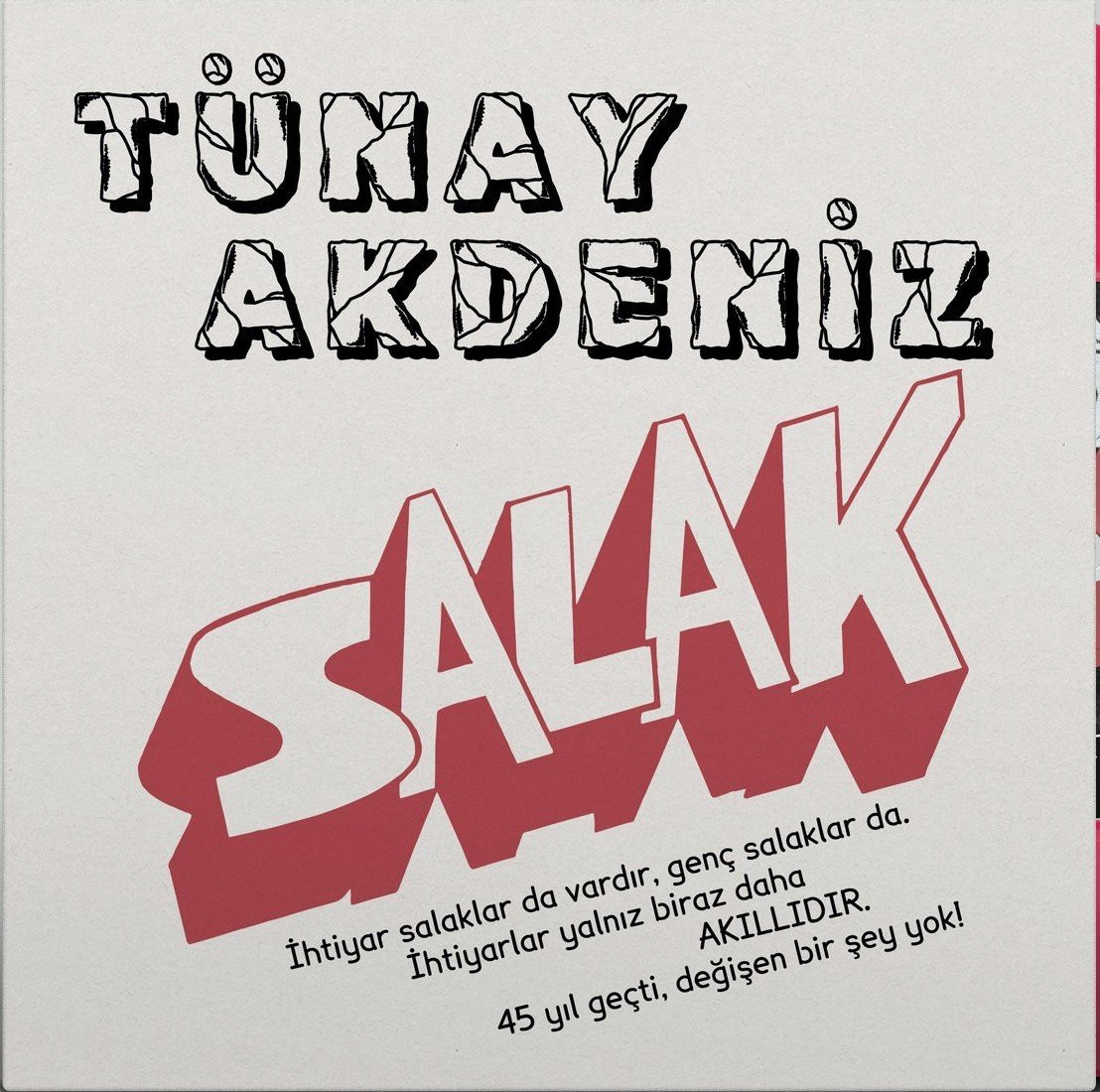 TÜNAY AKDENİZ - SALAK / BABAM YAZDI BEN BESTELEDİM İŞTE AŞKIN TARİFİ (1975) - 2021 BASIM 7'' 45RPM SINGLE RENKLİ SIFIR PLAK