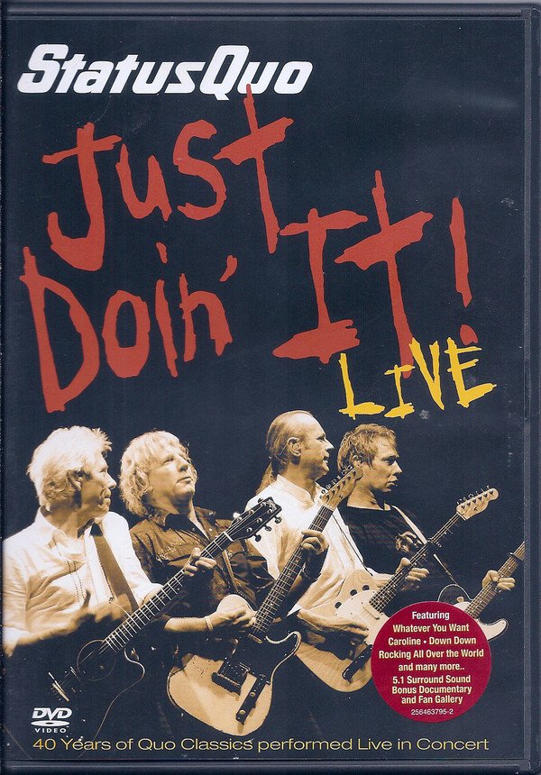 STATUS QUO - JUST DOIN' IT! LIVE (2006) - DVD SIFIR