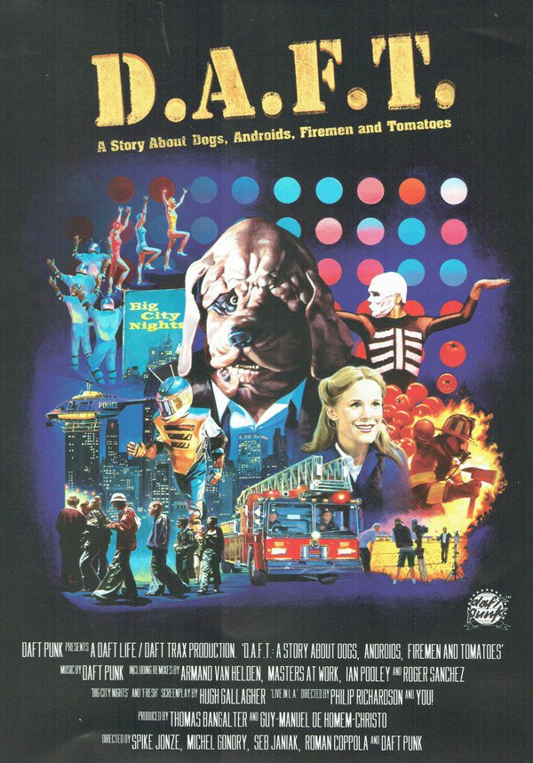 DAFT PUNK ‎– D.A.F.T. : A STORY ABOUT DOGS, ANDROIDS, FIREMEN AND TOMATOES (1999) - DVD SIFIR