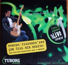 TEOMAN - DUDAKLARIMDA (2004) TUBORG PILSENER ALIVE 1 PROMO SINGLE CD 2.EL