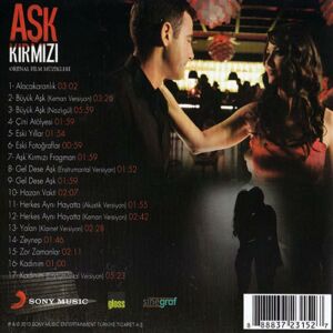 AŞK KIRMIZI - ORİJİNAL FİLM MÜZİKLERİ / SOUNDTRACK - MEHMET ERDEM (2013) - CD AMBALAJINDA SIFIR