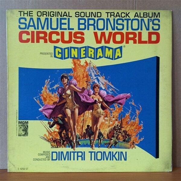 CIRCUS WORLD: THE ORIGINAL SOUND TRACK ALBUM / DIMITRI TIOMKIN (1964) - LP 2.EL PLAK