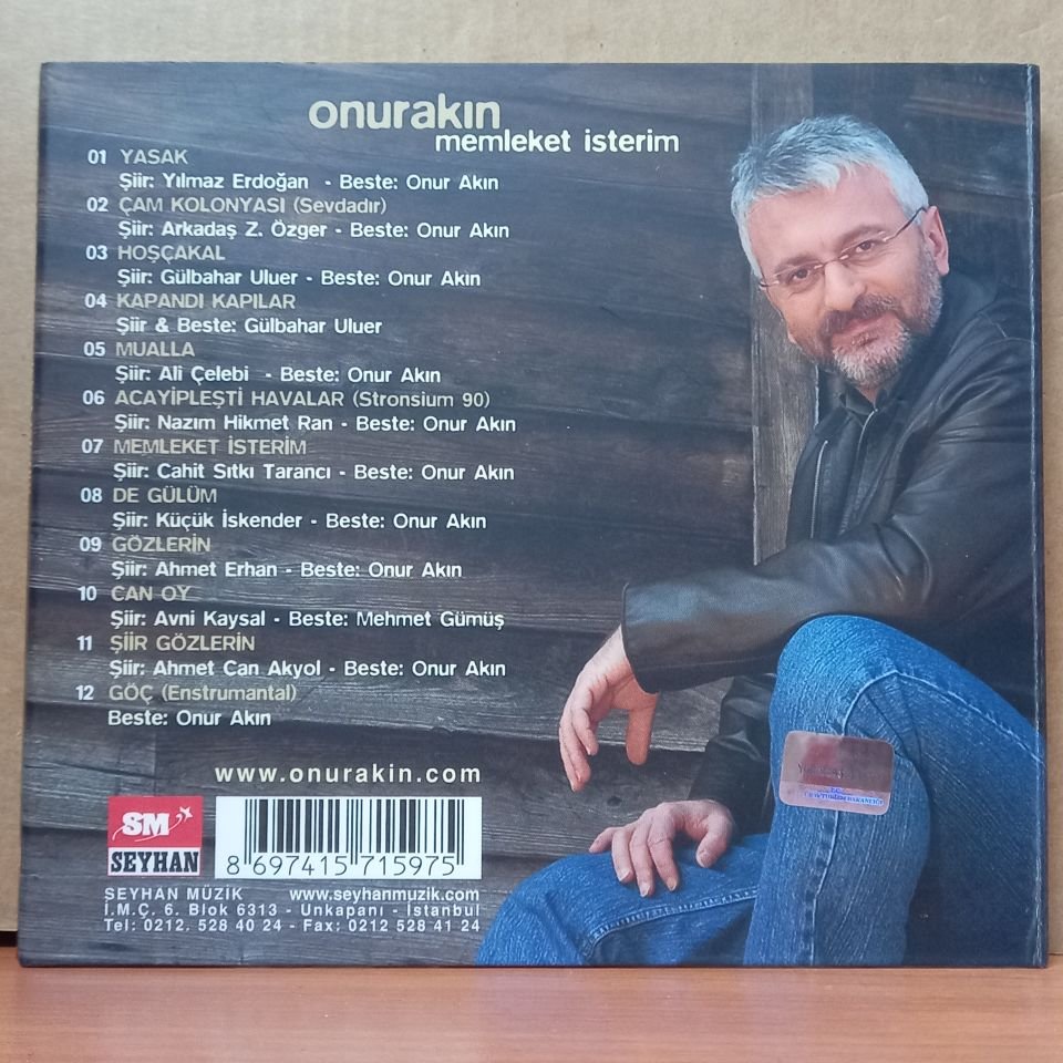 ONUR AKIN - MEMLEKET İSTERİM (2005) - CD 2.EL