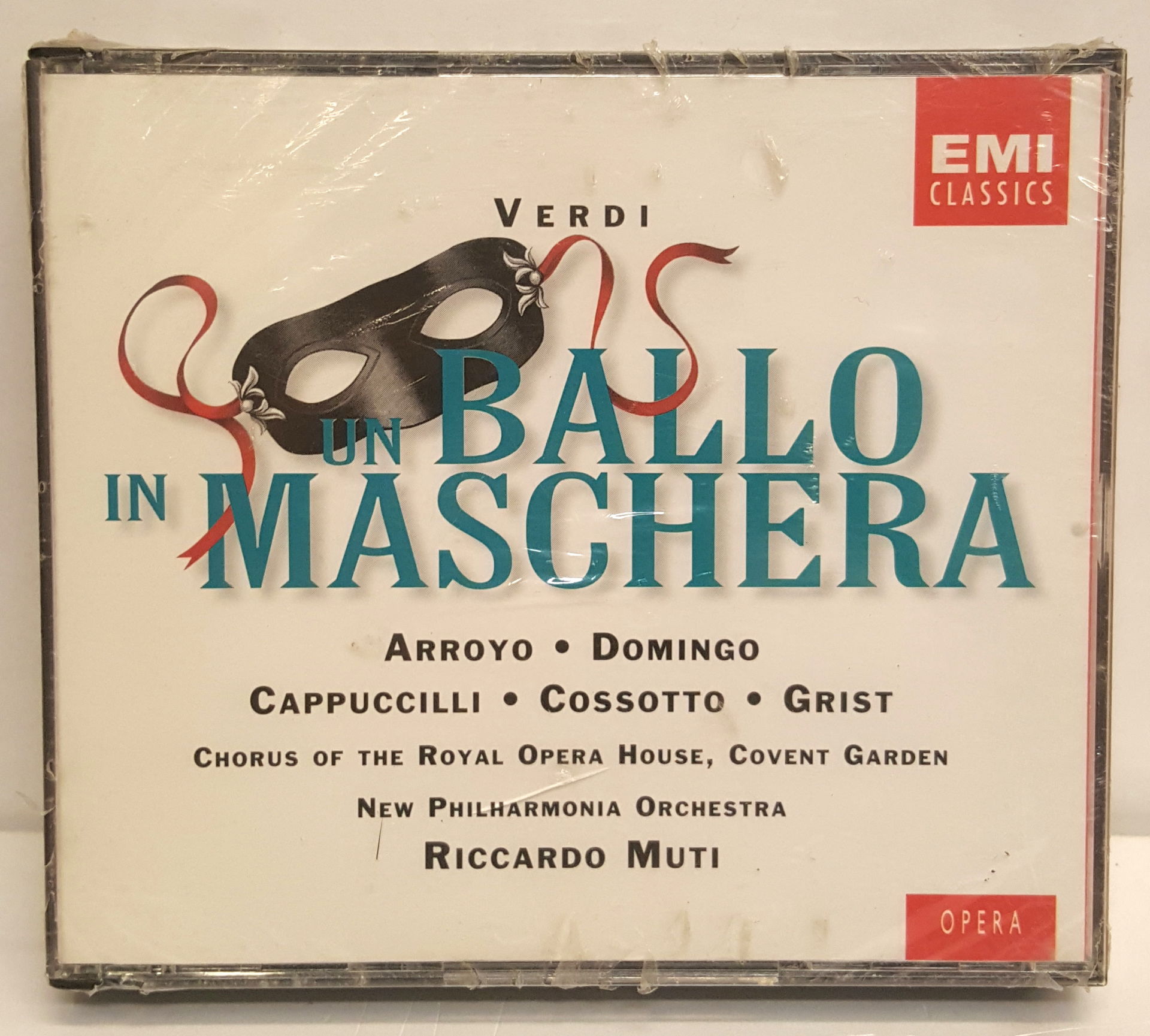VERDI - UN BALLO IN MASCHERA / RICCARDO MUTI,DOMINGO,ARROYO,CAPPUCCILLI,COSSOTTO (1997) - 2CD SIFIR