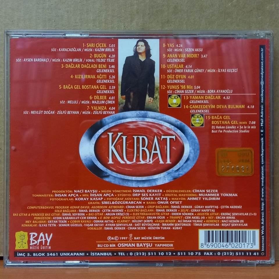 KUBAT - BUGÜN (1997) - CD 2.EL