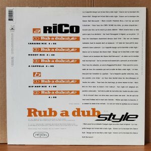 RICO - RUB A DUB STYLE (1995) - 12'' 33RPM MAXI SINGLE 2.EL PLAK