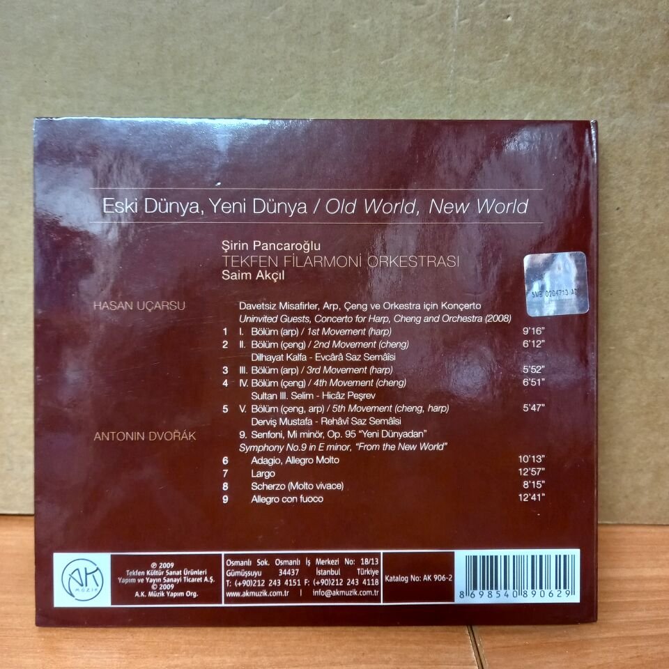 ESKİ DÜNYA, YENİ DÜNYA / ŞİRİN PANCAROĞLU, TEKFEN FİLARMONİ ORKESTRASI, SAİM AKÇIL (2009) - CD 2.EL