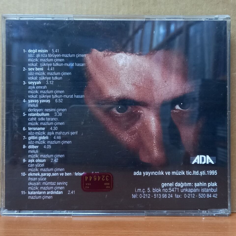 MAZLUM ÇİMEN - ÇİMEN TÜRKÜLERİ - CD 2.EL