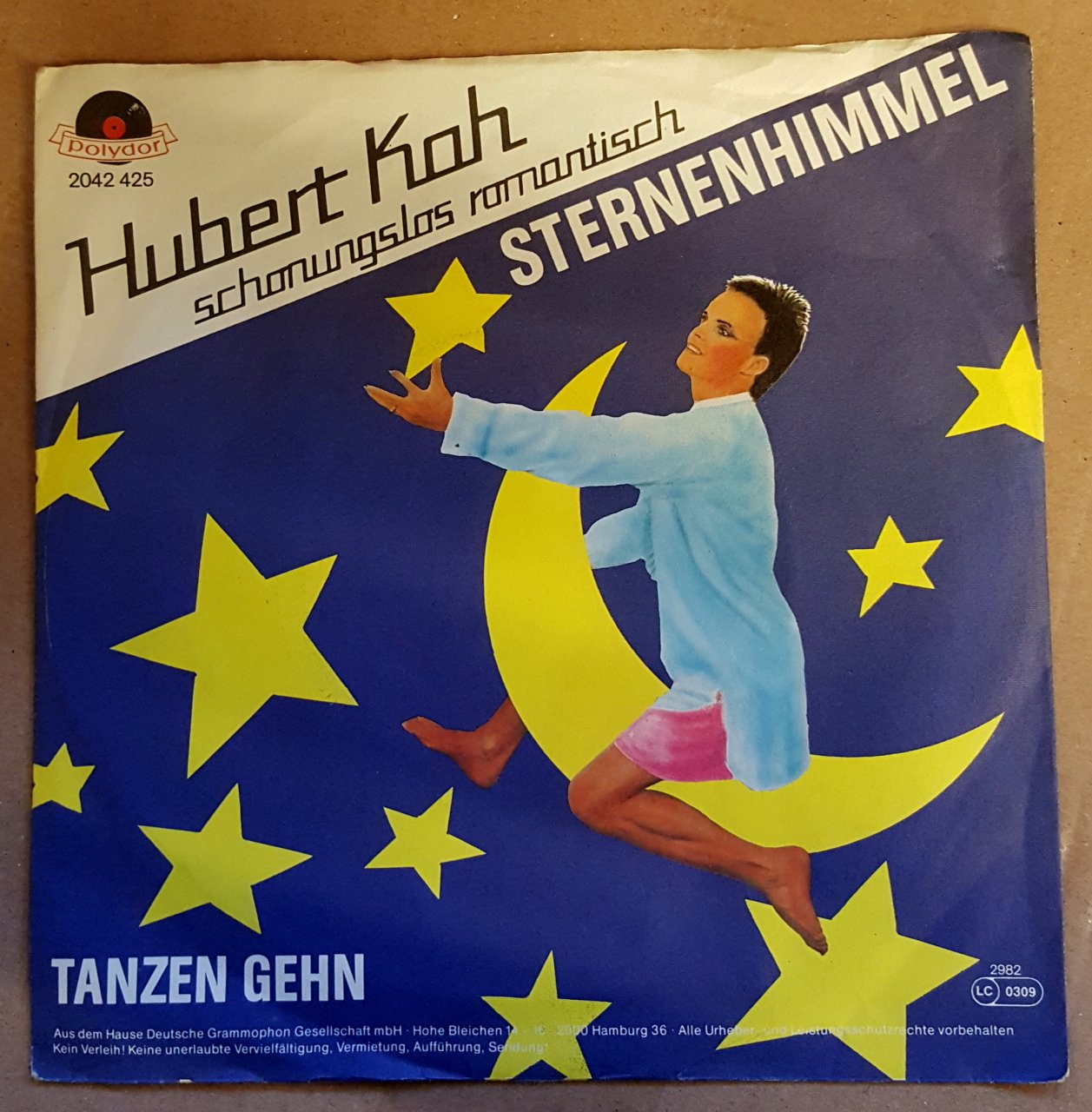 HUBERT KOH - STERNENHIMMEL / TANZEN GEHN (1982) - 7'' 45 DEVİR SINGLE PLAK