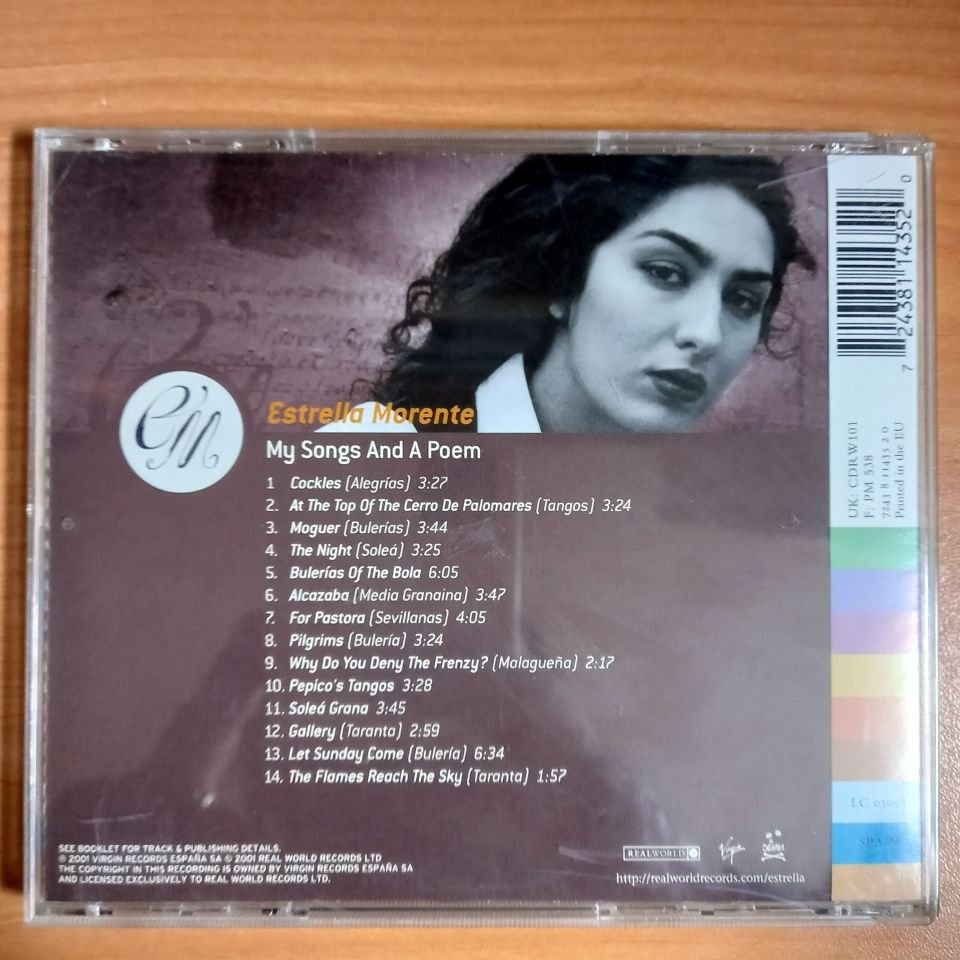 ESTRELLA MORENTE – MY SONGS AND A POEM (2001) -CD 2.EL