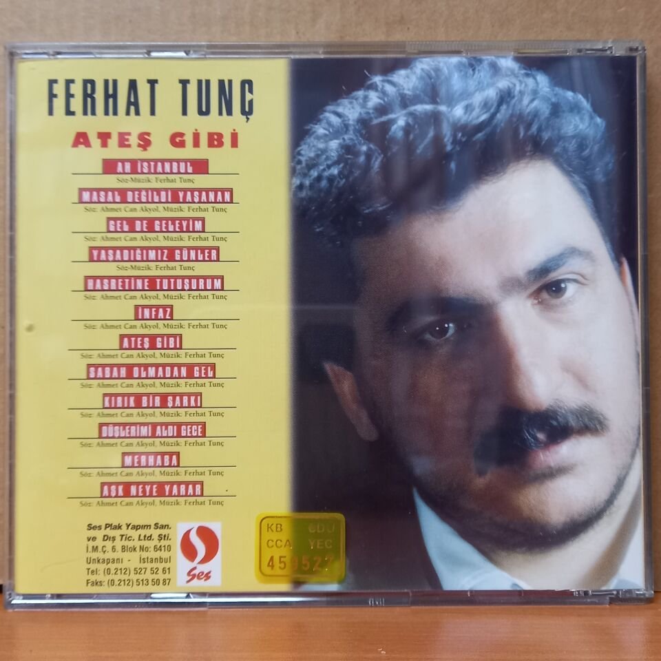 FERHAT TUNÇ - ATEŞ GİBİ (1992) - CD 2.EL
