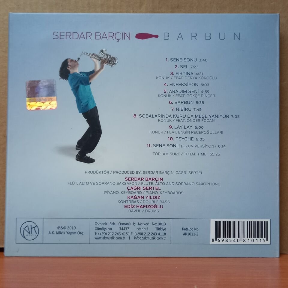 SERDAR BARÇIN - BARBUN (2010) - CD 2.EL