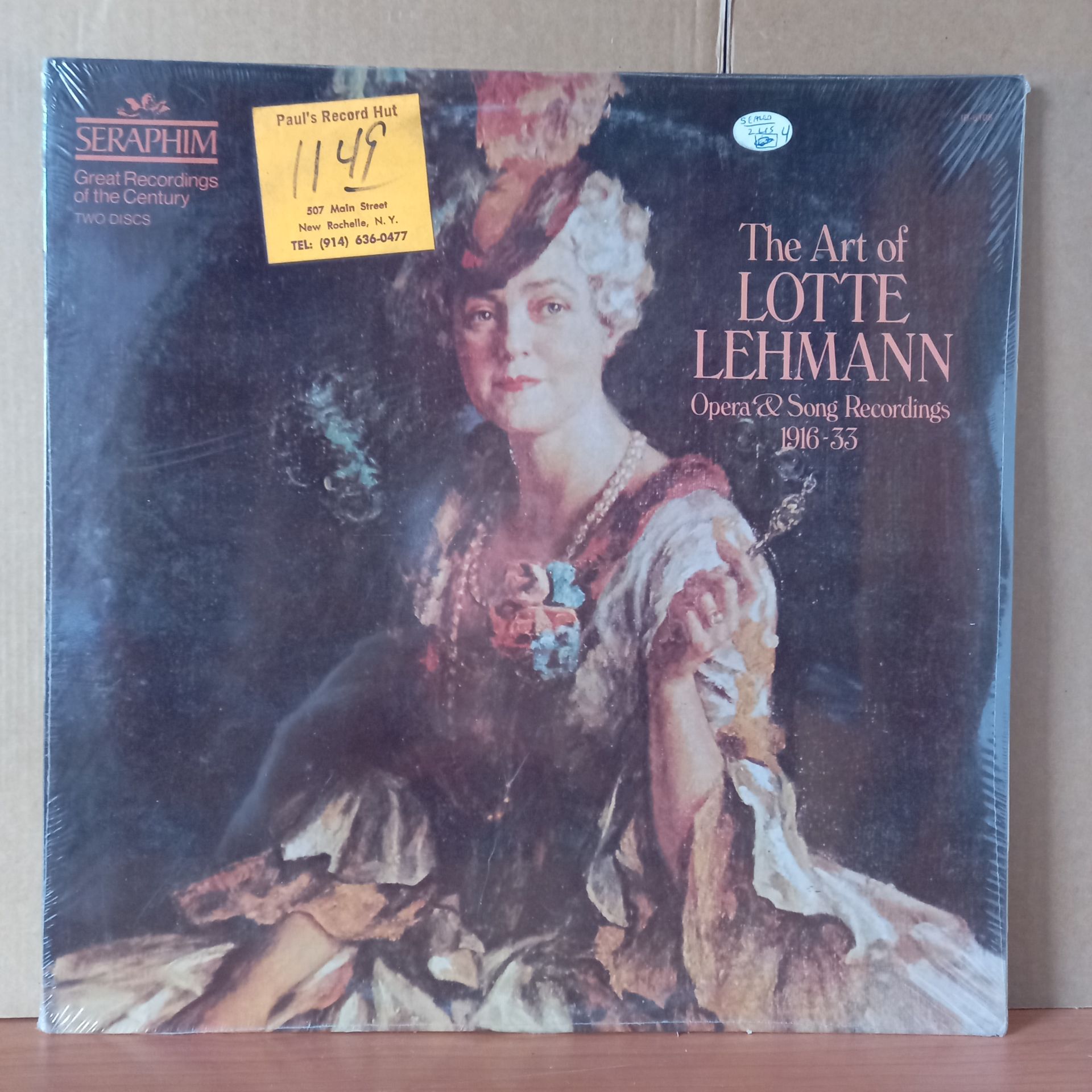 LOTTE LEHMANN – THE ART OF LOTTE LEHMANN / OPERA & SONG RECORDINGS 1916-1933 - 2LP DÖNEM BASKISI SIFIR PLAK