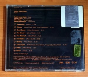 RABIH ABOU-KHALIL - NAFAS (1988) - CD ECM RECORDS 2.EL