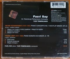 FAZIL SAY / TCHAIKOVSKY PIANO CONCERTOS NO.1, LISZT SONATA IN B MINOR / ST. PETERSBURG PHILHARMONIC ORCHESTRA, YURI TEMIRKANOV (2001) - CD 2.EL