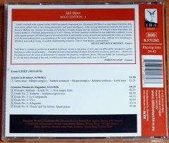 İDİL BİRET / SOLO EDITION 1 / FRANZ LISZT (2010) - CD 2.EL