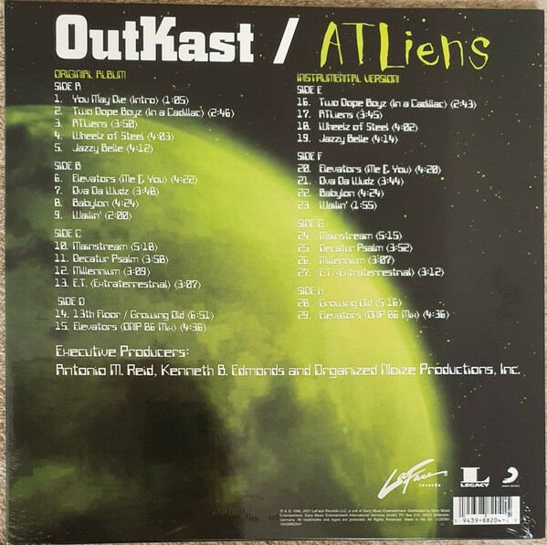 OUTKAST - ATLIENS - 25th ANNIVERSARY (1996) 4xLP 2021 REISSUE SIFIR PLAK