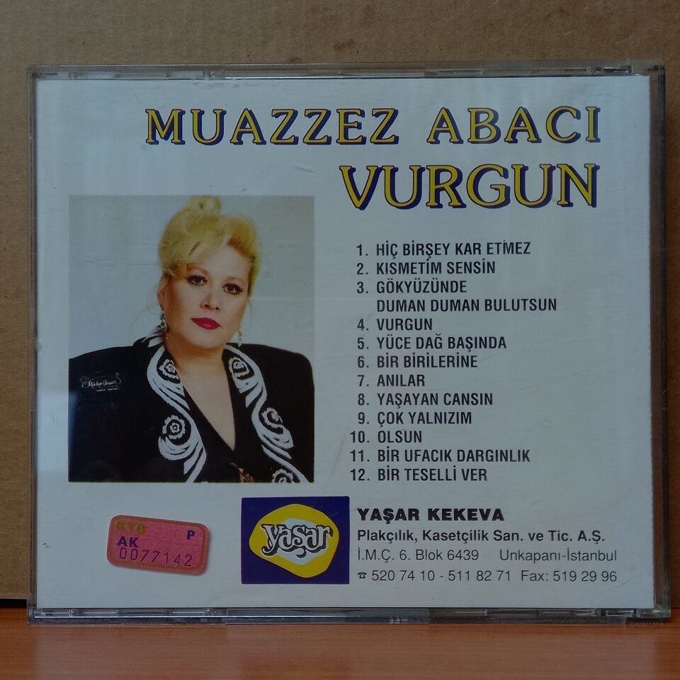 MUAZZEZ ABACI - VURGUN (1990) - CD 2.EL
