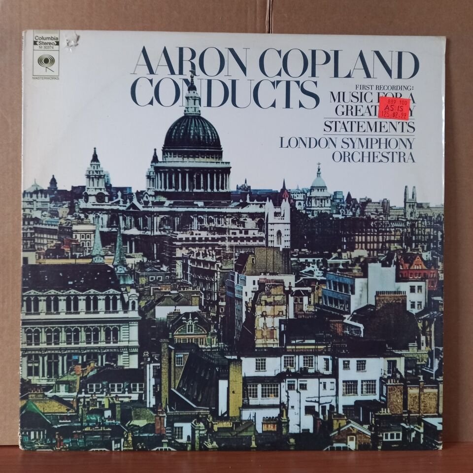 AARON COPLAND CONDUCTS FIRST RECORDING: MUSIC FOR A GREAT CITY, STATEMENTS / LONDON SYMPHONY ORCHESTRA (1966) - LP 2.EL PLAK