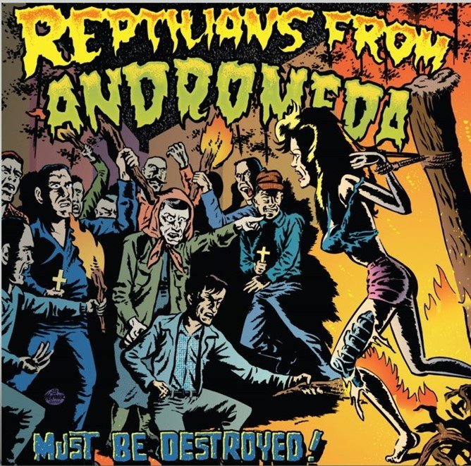 REPTILIANS FROM ANDROMEDA - MUST BE DESTROYED! (2020) - LP PLAK SIFIR