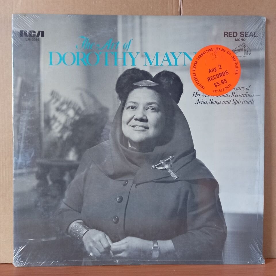 DOROTHY MAYNOR – THE ART OF DOROTHY MAYNOR / BACH, HANDEL, MOZART, DVORAK, DEBUSSY, SCHUBERT, DUPARC (1969) - LP DÖNEM BASKISI SIFIR PLAK