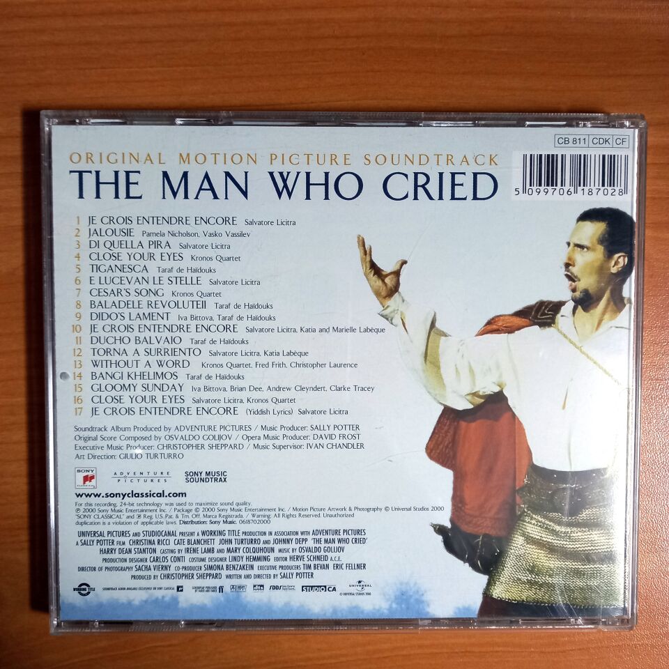 THE MAN WHO CRIED SOUNDTRACK / SALVATORE LICITRA, VASKO VASSILEV, KRONOS QUARTET - (2000) - CD 2.EL